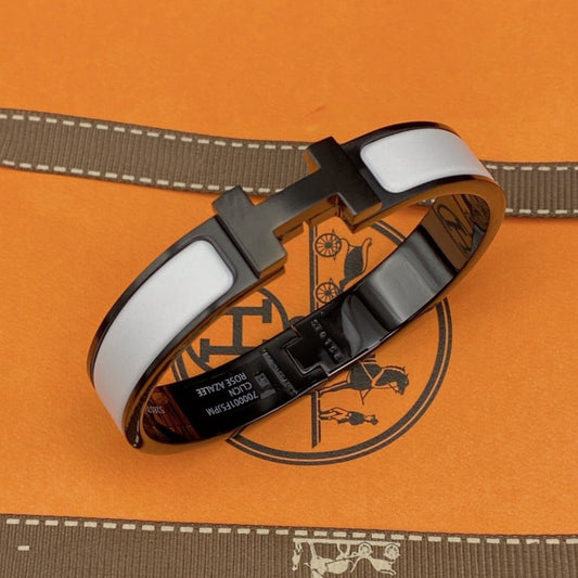 [Sparkle]H ARMBAND 12MM SCHWARZ WEISS KERAMIK