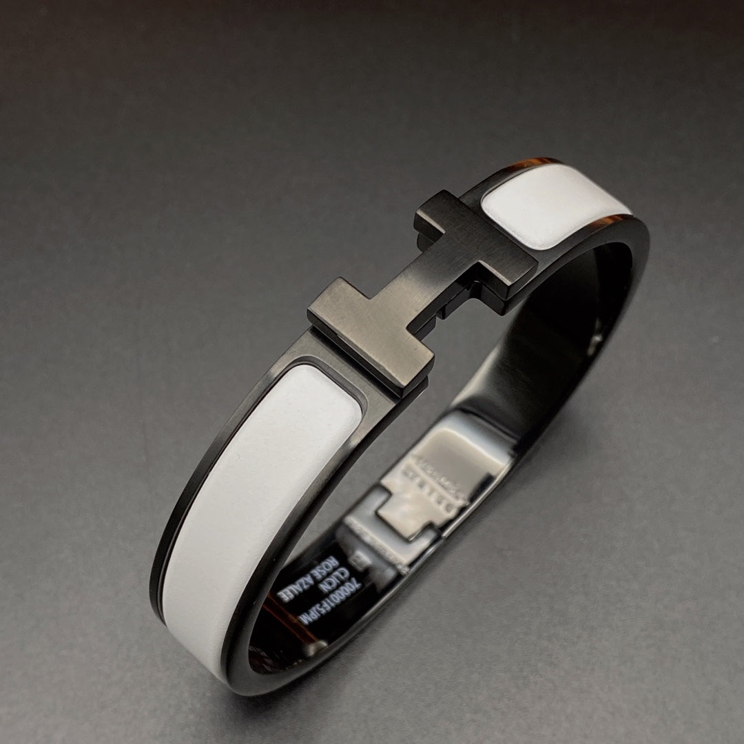 [Sparkle]H ARMBAND 12MM SCHWARZ WEISS KERAMIK