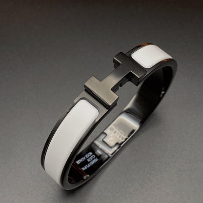 [Sparkle]H ARMBAND 12MM SCHWARZ WEISS KERAMIK