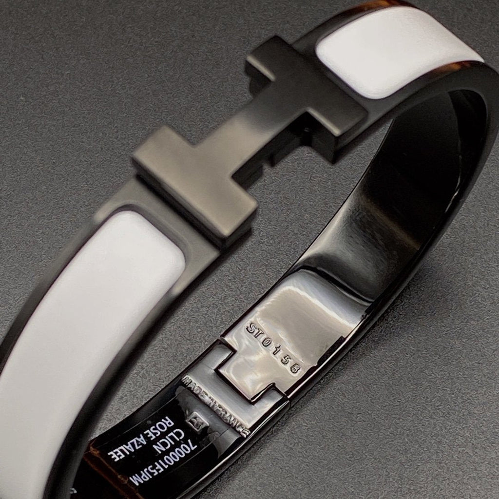 [sparkle Jewelry ]H BRACELET 12MM BLACK WHITE CERAMIC