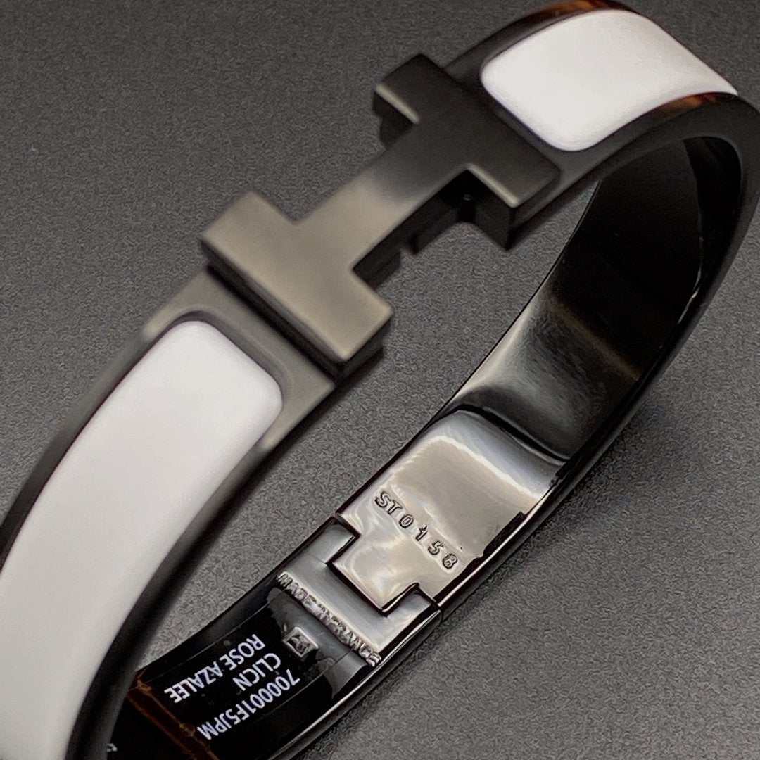 [Sparkle]H ARMBAND 12MM SCHWARZ WEISS KERAMIK