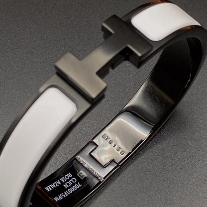 [Sparkle]H ARMBAND 12MM SCHWARZ WEISS KERAMIK