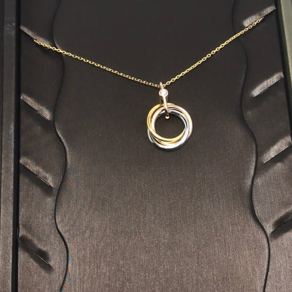 [sparkle Jewelery]TRINITY  NECKLACE 1 DIAMOND