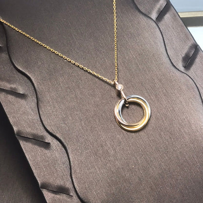 [sparkle Jewelery]TRINITY  NECKLACE 1 DIAMOND