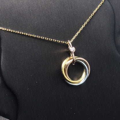 [sparkle Jewelery]TRINITY  NECKLACE 1 DIAMOND