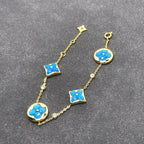 [sparkle Jewelry ]STAR AND SUN TURQUOISE 4 MOTIFS 3 DIAMONDS