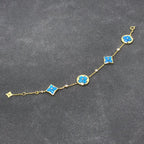 [sparkle Jewelry ]STAR AND SUN TURQUOISE 4 MOTIFS 3 DIAMONDS