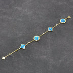 [sparkle Jewelry ]STAR AND SUN TURQUOISE 4 MOTIFS 3 DIAMONDS