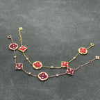[sparkle Jewelry ]STAR AND SUN CARNELIAN 4 MOTIFS 3 DIAMONDS