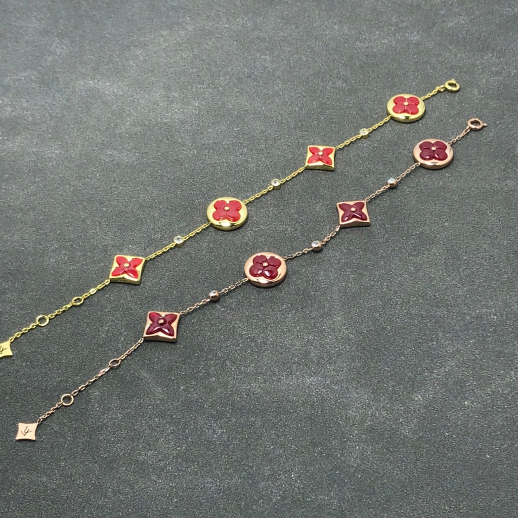 [sparkle Jewelry ]STAR AND SUN CARNELIAN 4 MOTIFS 3 DIAMONDS