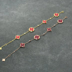 [sparkle Jewelry ]STAR AND SUN CARNELIAN 4 MOTIFS 3 DIAMONDS