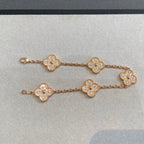[sparkle Jewelry ] CLOVER 5 MOTIF FULL DIAMOND BRACELET COLLECTION
