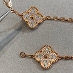 [sparkle Jewelry ] CLOVER 5 MOTIF FULL DIAMOND BRACELET COLLECTION
