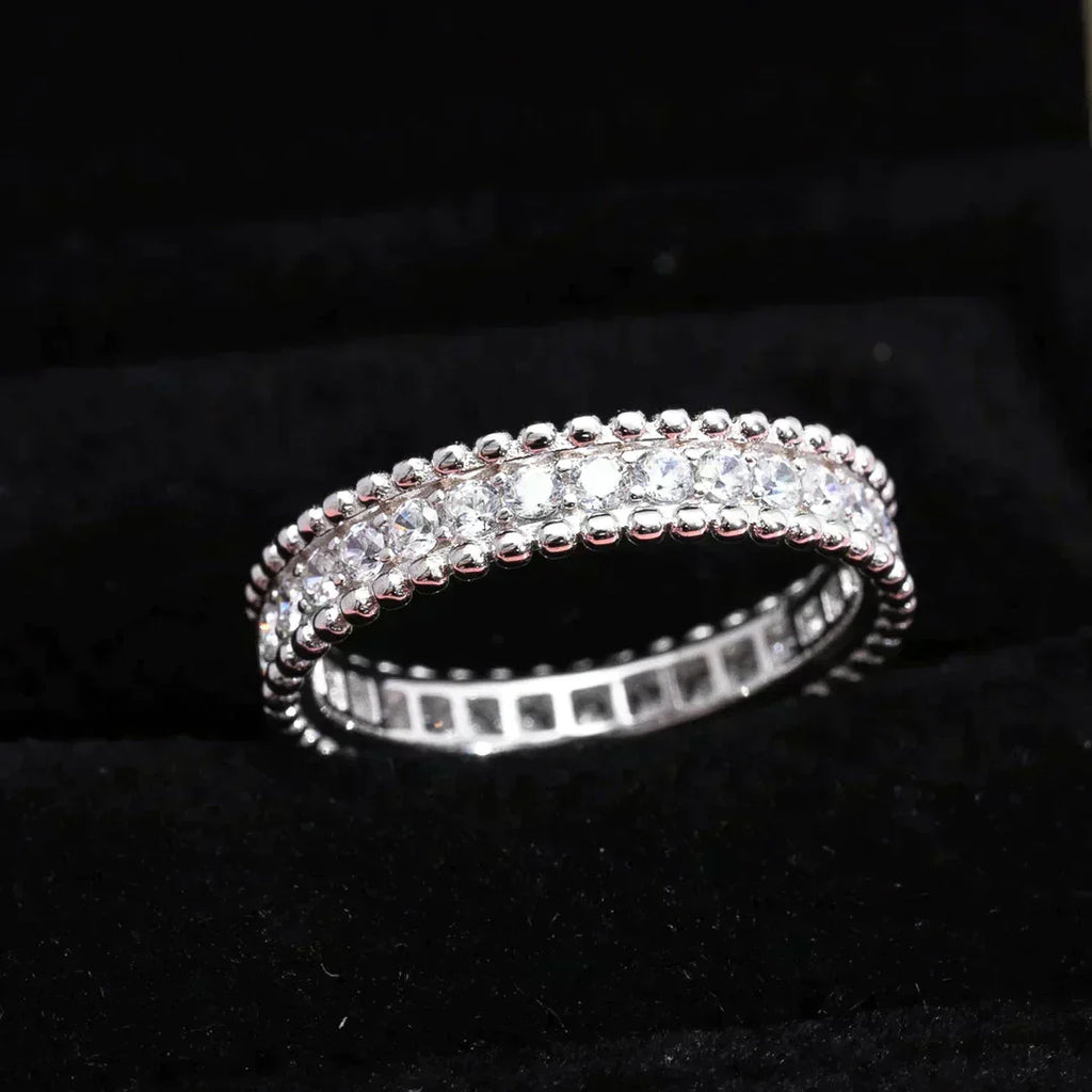 [sparkle Jewelry ]PERLEE DIAMOND SILVER RING