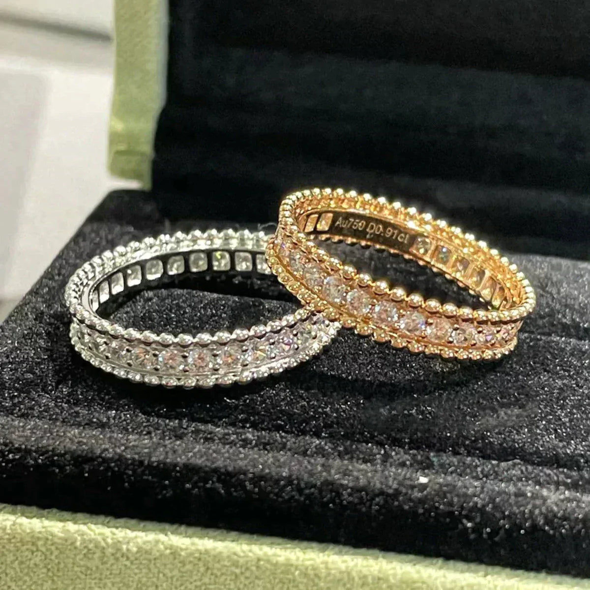 [sparkle Jewelry ]PERLEE DIAMOND ROSE GOLD RING