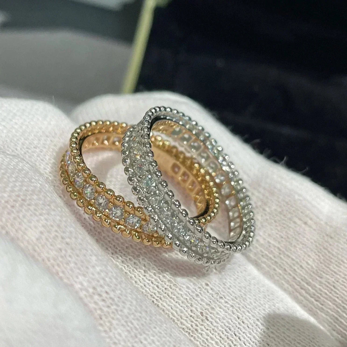 [sparkle Jewelry ]PERLEE DIAMOND ROSE GOLD RING