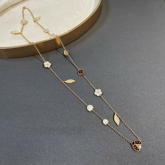 [sparkle Jewelry ]LUCKY SPRING 15 MOTIFS GOLD NECKLACE