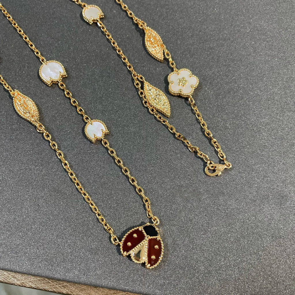 [sparkle Jewelry ]LUCKY SPRING 15 MOTIFS GOLD NECKLACE