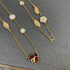 [sparkle Jewelry ]LUCKY SPRING 15 MOTIFS GOLD NECKLACE