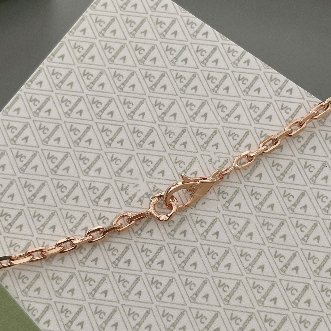 [sparkle Jewelry ]LUCKY SPRING 15 MOTIFS ROSE GOLD NECKLACE