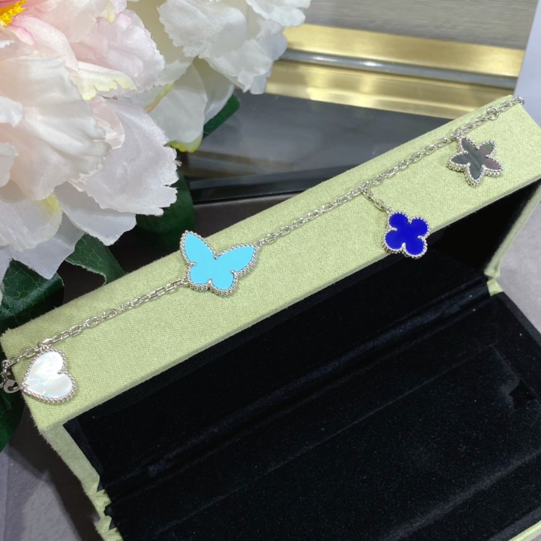 [sparkle Jewelry ]LUCKY SPRING SILVER BRACELET 4 MOTIF