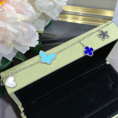 [sparkle Jewelry ]LUCKY SPRING SILVER BRACELET 4 MOTIF