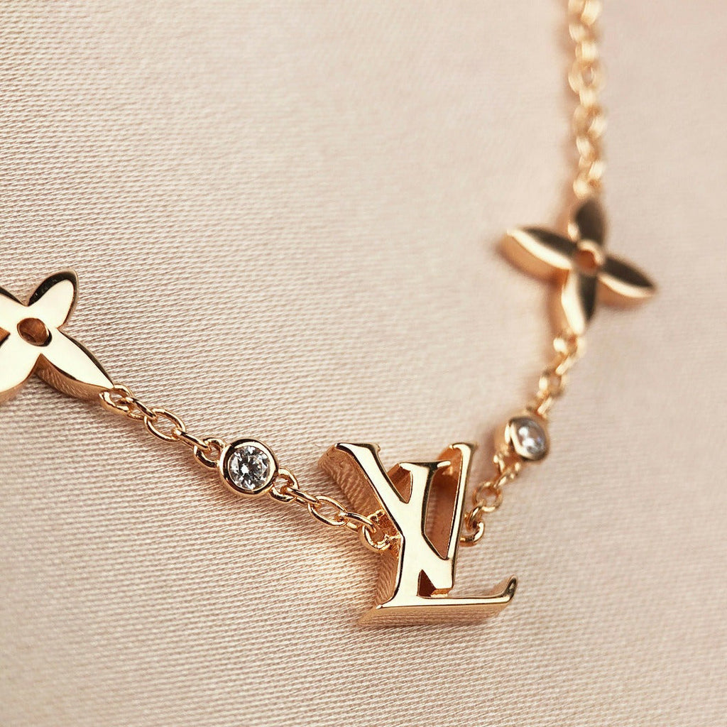 [sparkle Jewelry ]STAR AND SUN 7 MOTIFS GOLD BRACELET