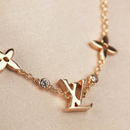 [sparkle Jewelry ]STAR AND SUN 7 MOTIFS GOLD BRACELET