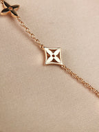 [sparkle Jewelry ]STAR AND SUN 7 MOTIFS GOLD BRACELET