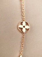 [sparkle Jewelry ]STAR AND SUN 7 MOTIFS GOLD BRACELET