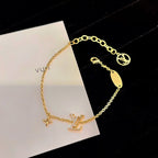 [sparkle Jewelry ]LOGO STAR MOTIF GOLD BRACELET