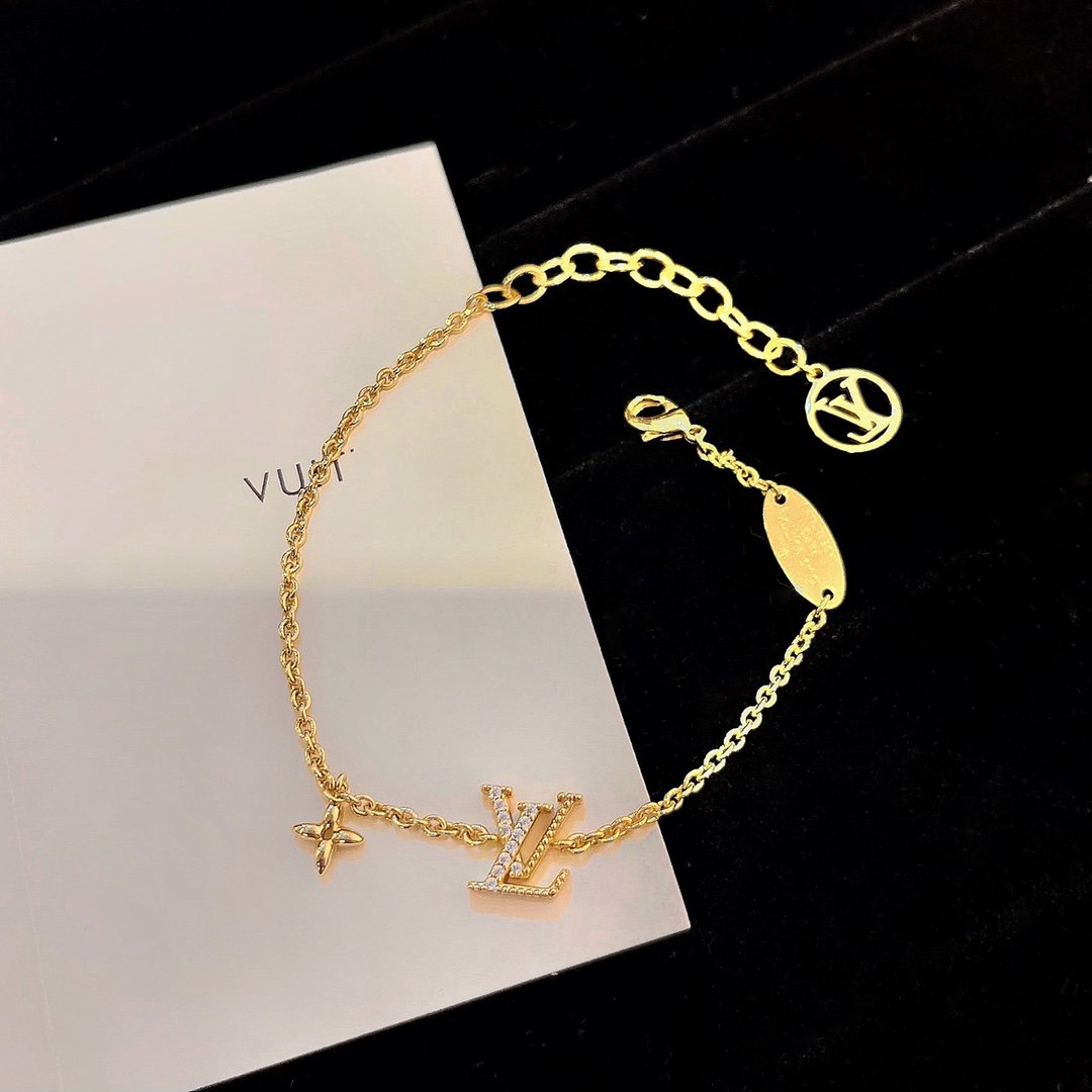 [sparkle Jewelry ]LOGO STAR MOTIF GOLD BRACELET