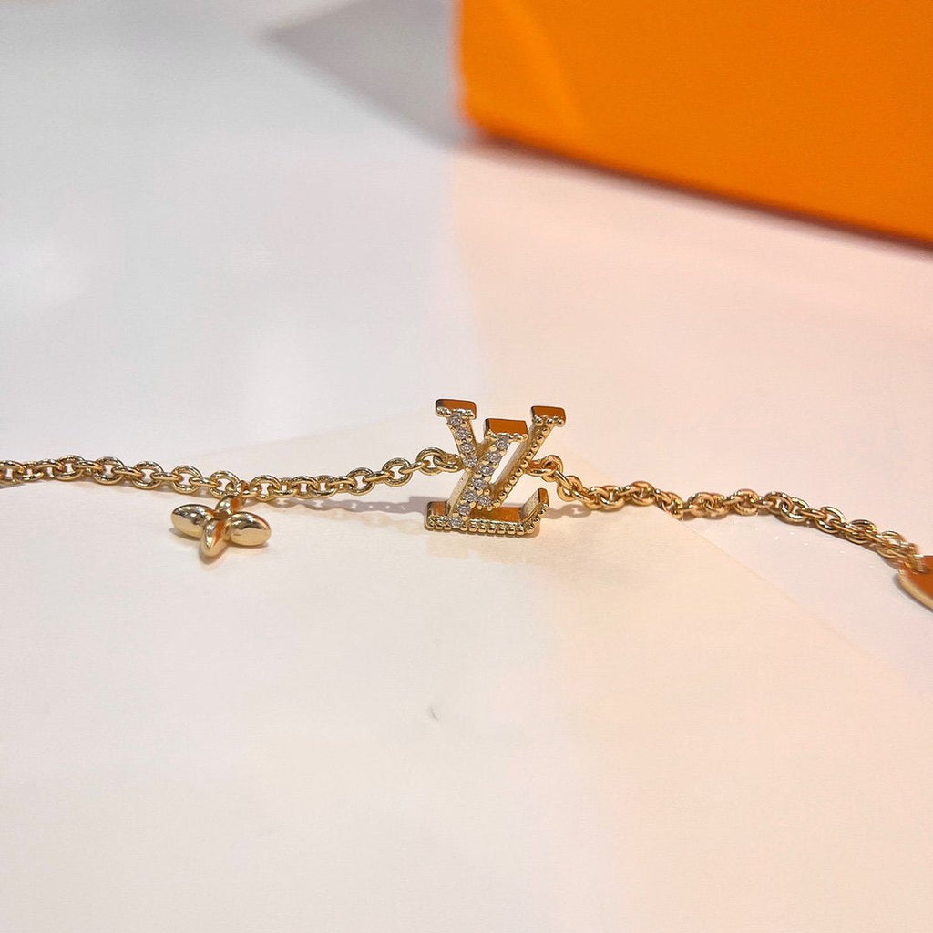 [sparkle Jewelry ]LOGO STAR MOTIF GOLD BRACELET