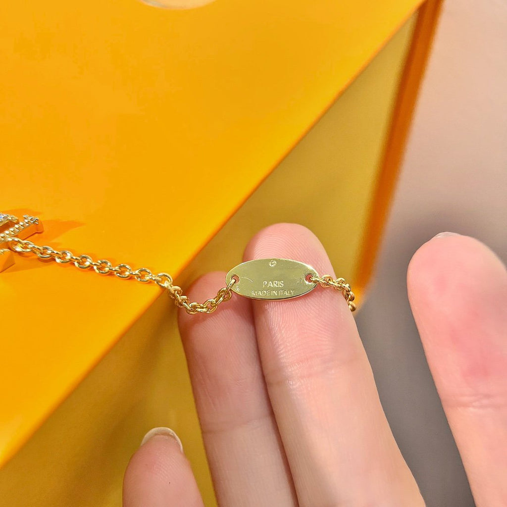 [sparkle Jewelry ]LOGO STAR MOTIF GOLD BRACELET