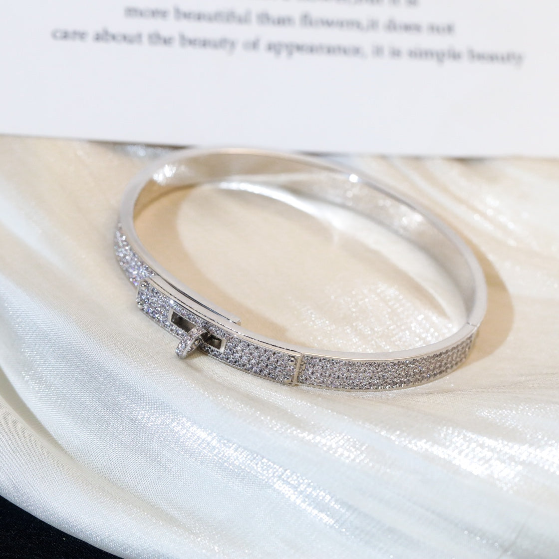 [sparkle Jewelry ]KELLY BRACELET DIAMOND PAVED