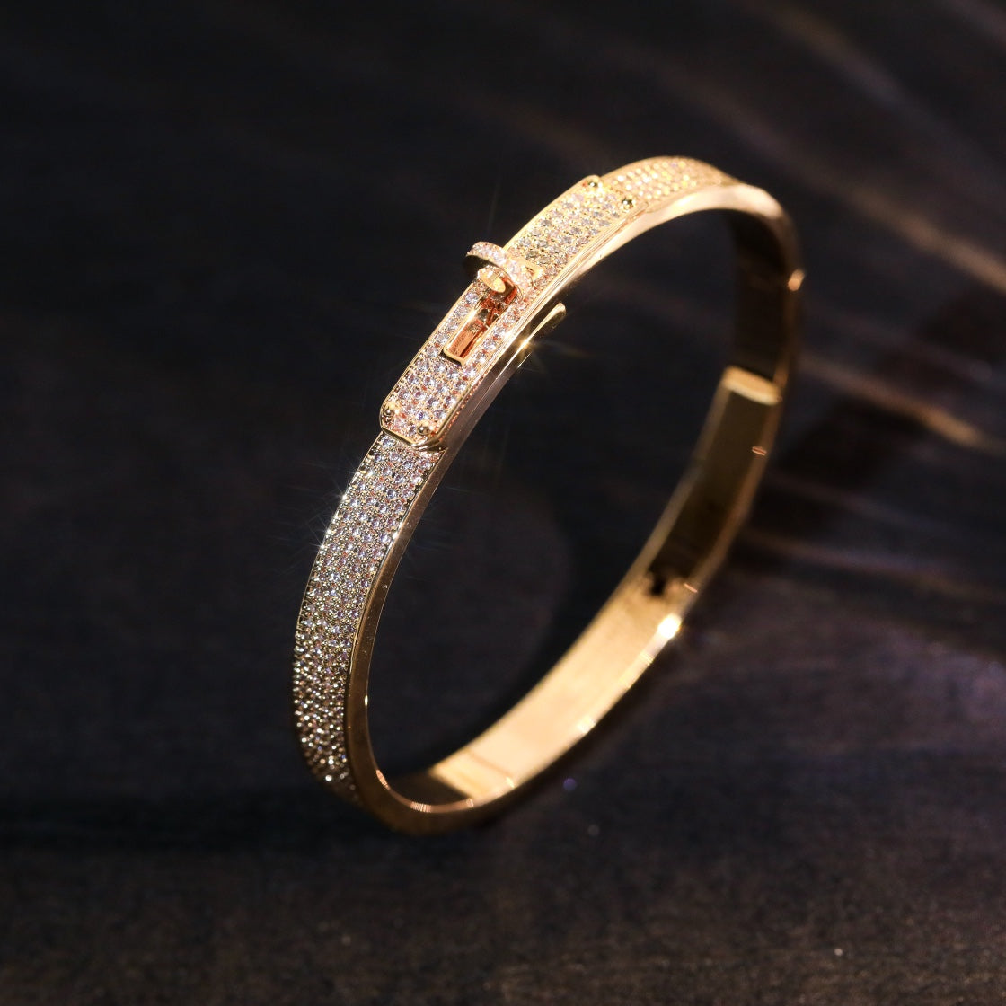 [sparkle Jewelry ]KELLY BRACELET DIAMOND PAVED