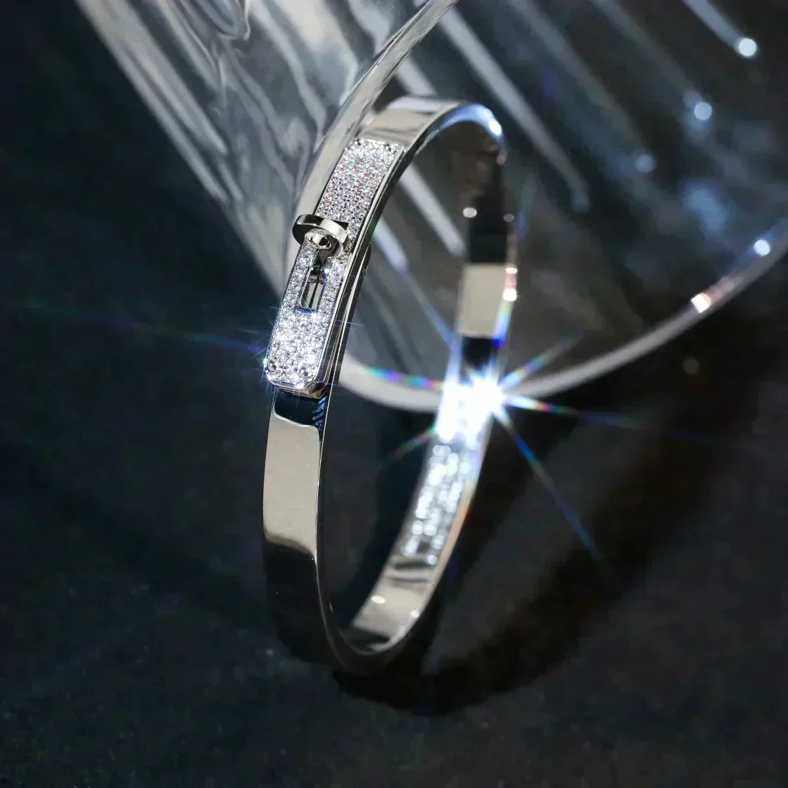 [sparkle Jewelry ]KELLY SILVER DIAMOND BRACELET