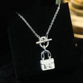 [sparkle Jewelry ]POP H PEDANT SILVER NECKLACE