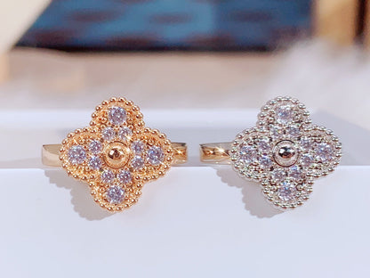 [sparkle Jewelry ]CLOVER DIAMOND RING