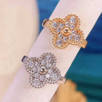 [sparkle Jewelry ]CLOVER DIAMOND RING