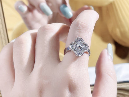 [sparkle Jewelry ]CLOVER DIAMOND RING