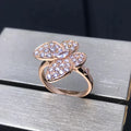[sparkle Jewelry ]BUTTERFLY PINK GOLD DIAMOND RING
