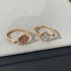 [sparkle Jewelry ]SUN 1 DIAMOND PINK MOP RING