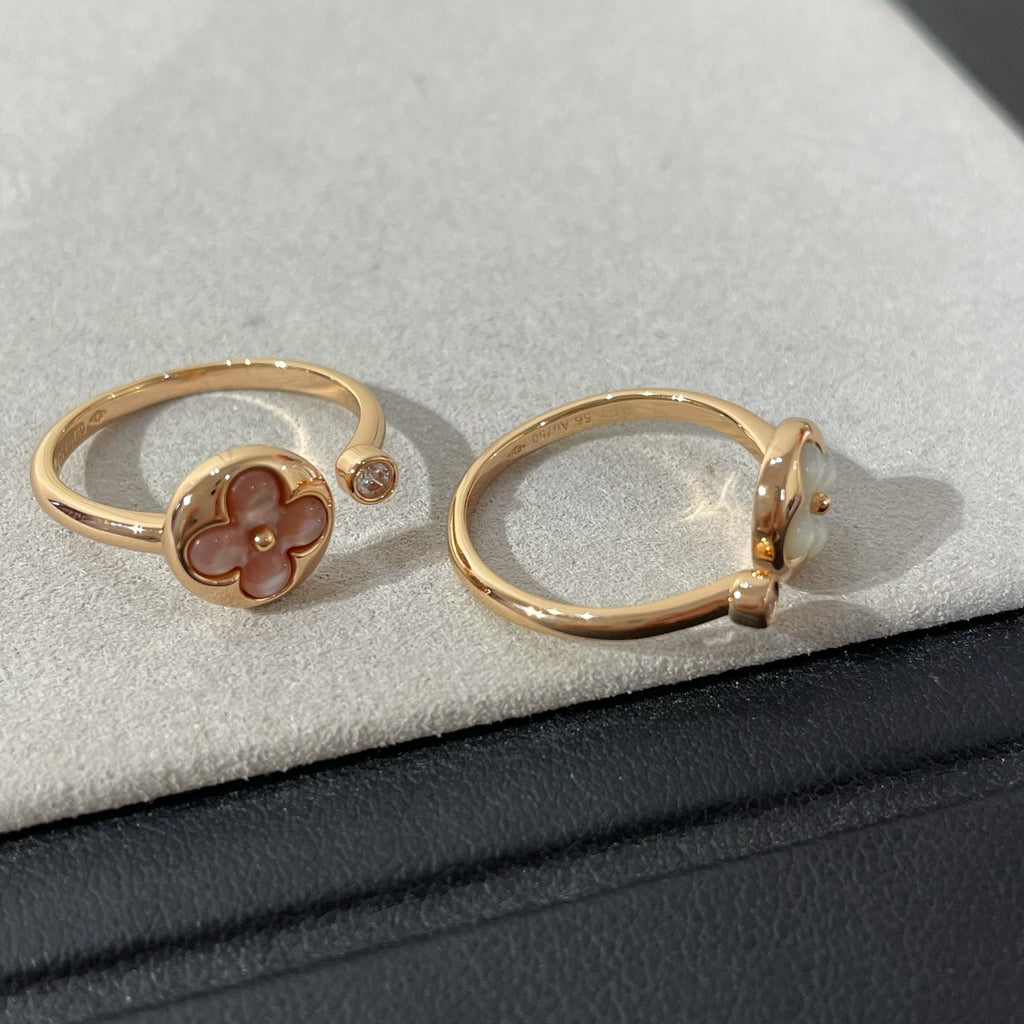 [sparkle Jewelry ]SUN 1 DIAMOND PINK MOP RING