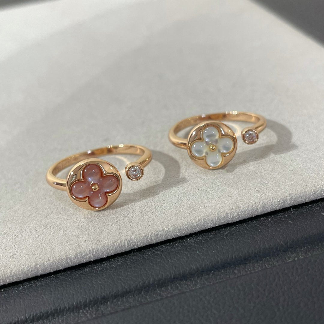 [sparkle Jewelry ]SUN 1 DIAMOND PINK MOP RING