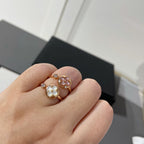 [sparkle Jewelry ]SUN 1 DIAMOND PINK MOP RING
