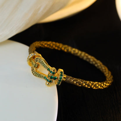 [sparkle Jewelry ]FORCE 10 GOLD GREEN DIAMOND PAVED