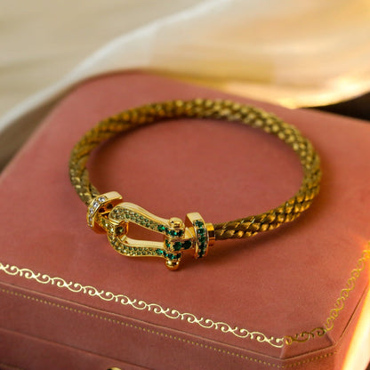 [sparkle Jewelry ]FORCE 10 GOLD GREEN DIAMOND PAVED