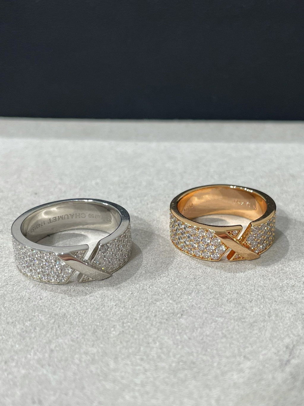 [sparkle Jewelry ]LIENS EVIDENCE  DIAMOND PAVED RING