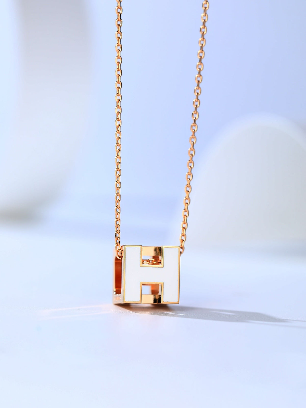 [sparkle Jewelry ]H CAGE PINK GOLD NECKLACE